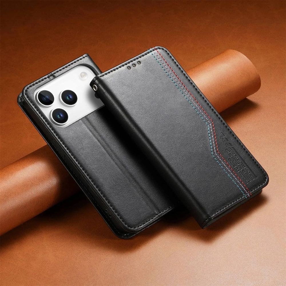 Civis Leather Wallet Flip iPhone Case