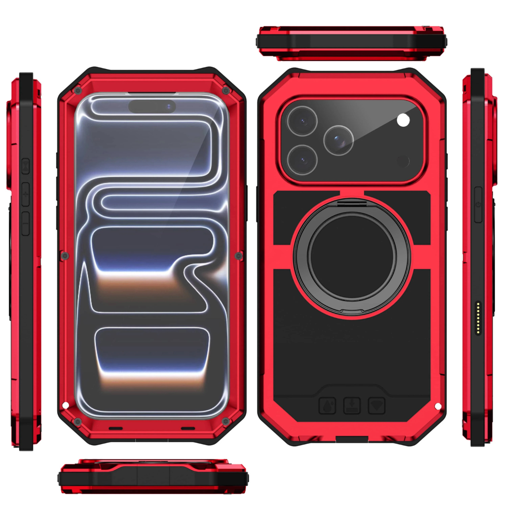 Aegis Magnetic Ring Stand Metal Case For iPhone 17 Pro Max