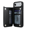 Vistor Leather Flip Wallet Case For iPhone 17 Series Black iPhone Air