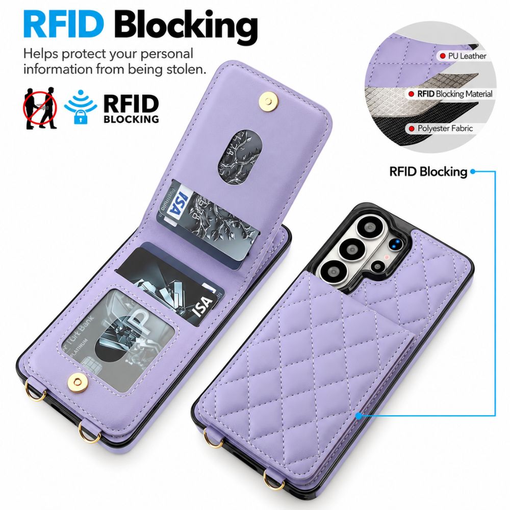 Claudo Leather Wallet Case for Galaxy S Series With Card Holder