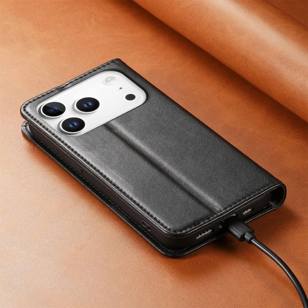 Civis Leather Wallet Flip iPhone Case