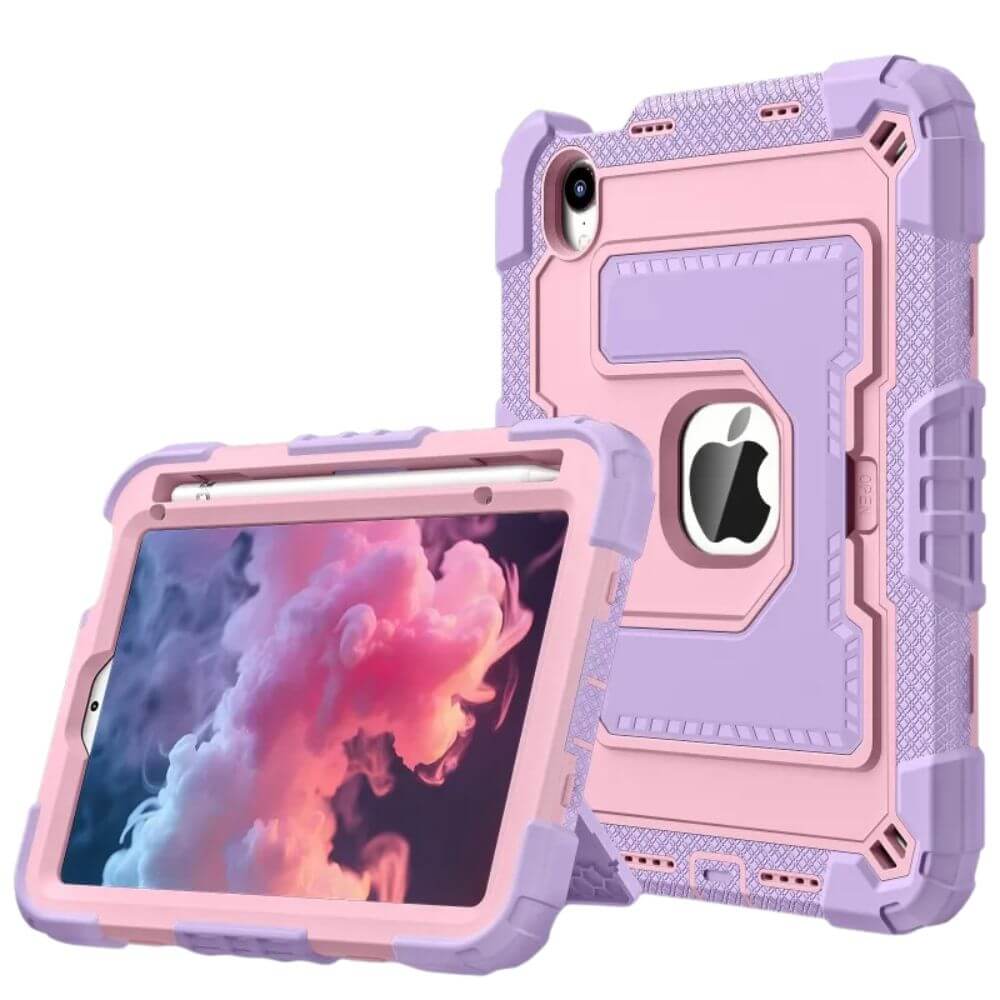 Delego Heavy Duty iPad Mini Case Purple Pink