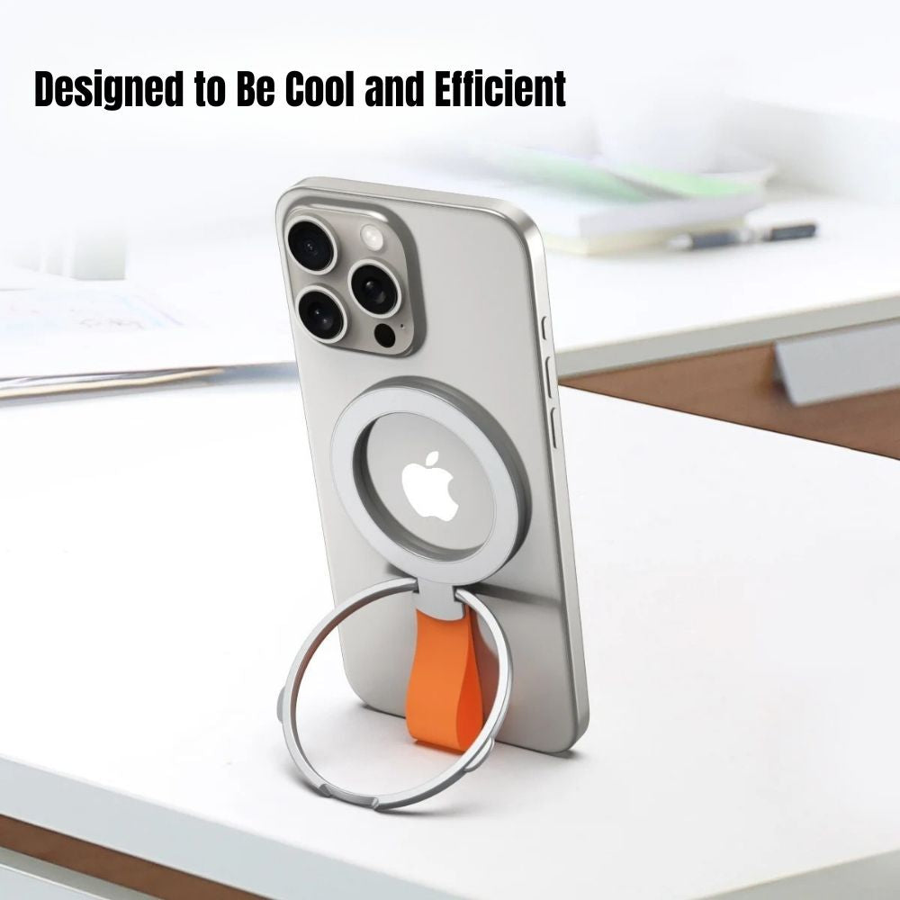 Fodio Magnetic Phone Grip & Kickstand With Silicone Strap