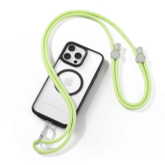 Accendo Adjustable Crossbody Phone Lanyard Yellow Green