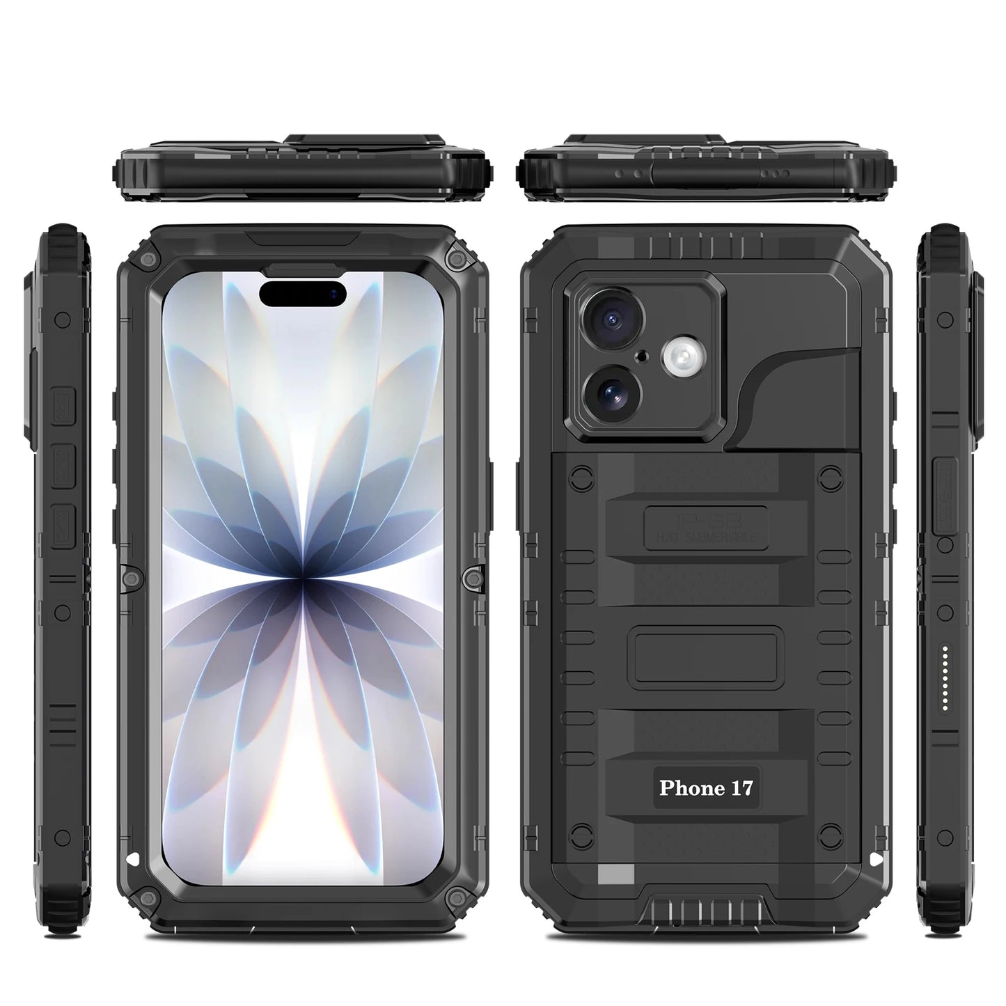 Celare Waterproof Armor iPhone Case Black