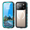 Ala Magsafe Pro Transparent Waterproof Case for iPhone Series 14-18 Blue