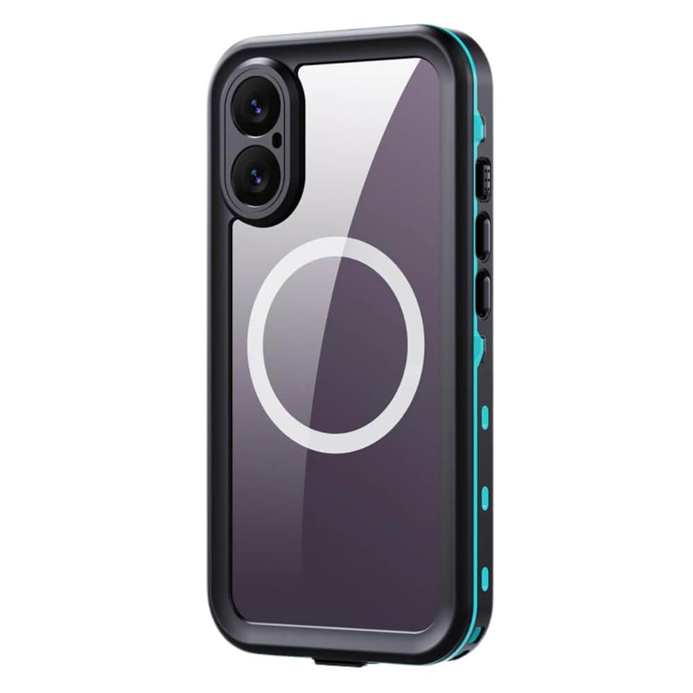 Ala Magsafe Pro Transparent Waterproof Case for iPhone Series 14-17 Blue iPhone 17