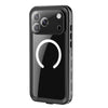 Ala Magsafe Pro Transparent Waterproof Case for iPhone Series 14-17 Black iPhone 17 Pro Max