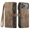 Saevio Magnetic Leather iPhone Case Brown iPhone 17 Pro