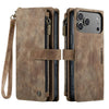 Saevio Magnetic Leather iPhone Case Brown iPhone 17 Pro Max