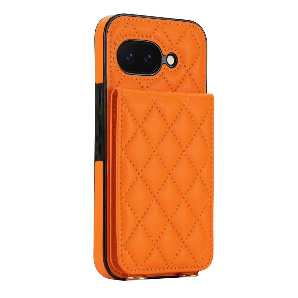 Cado Leather Wallet Google Pixel Case With Card Holder Orange