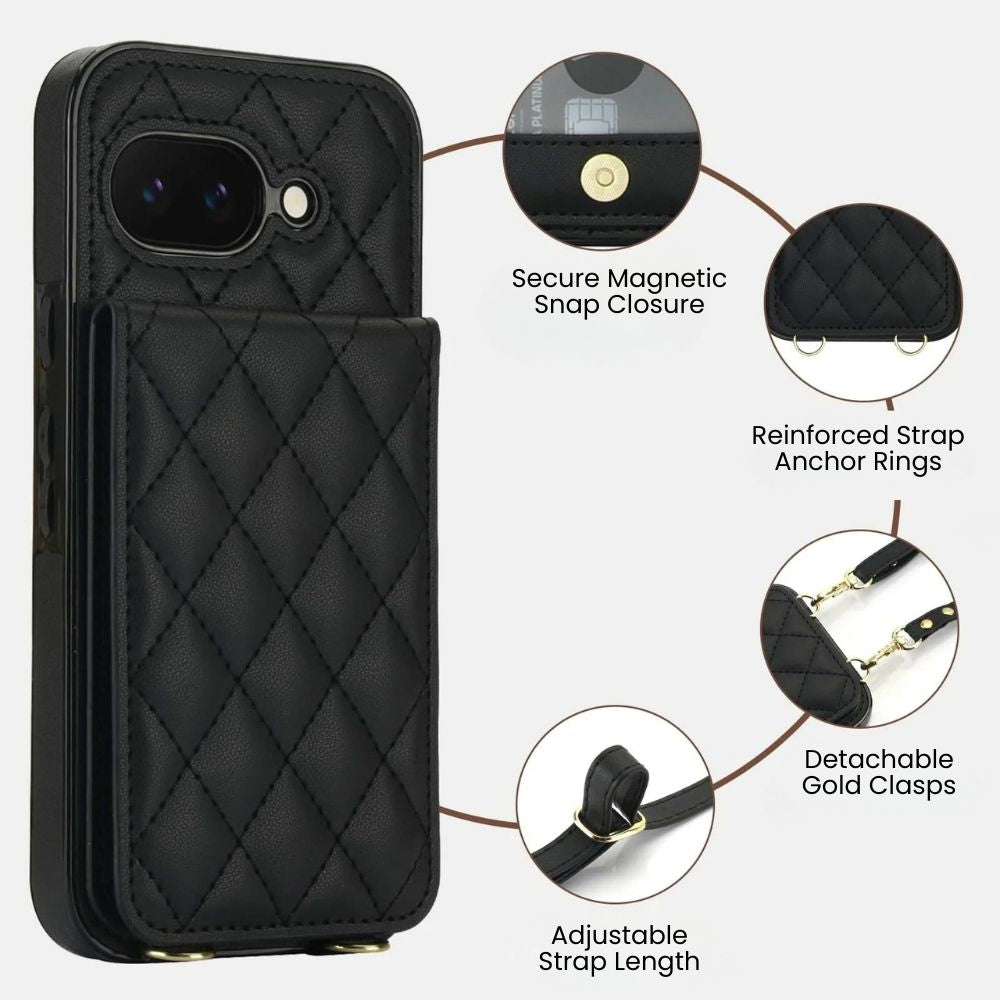 Cado Leather Wallet Google Pixel Case With Card Holder