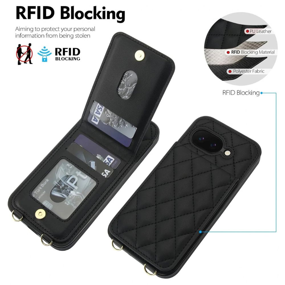 Cado Leather Wallet Google Pixel Case With Card Holder