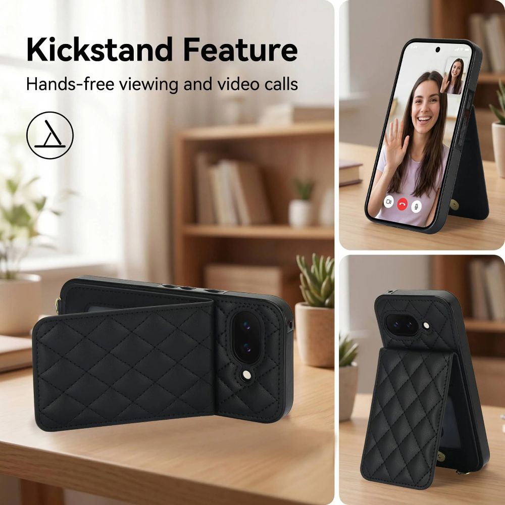 Cado Leather Wallet Google Pixel Case With Card Holder