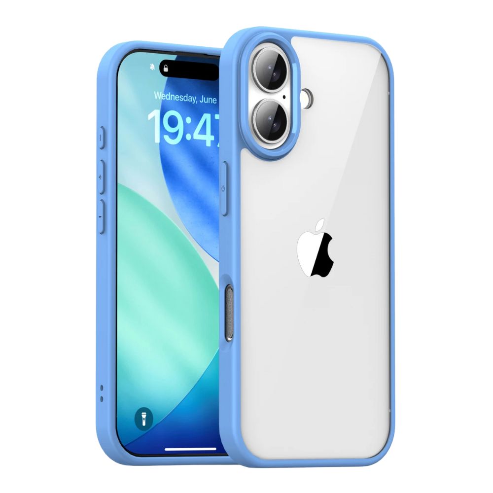 Casso Clear Shockproof iPhone Case Blue iPhone 17