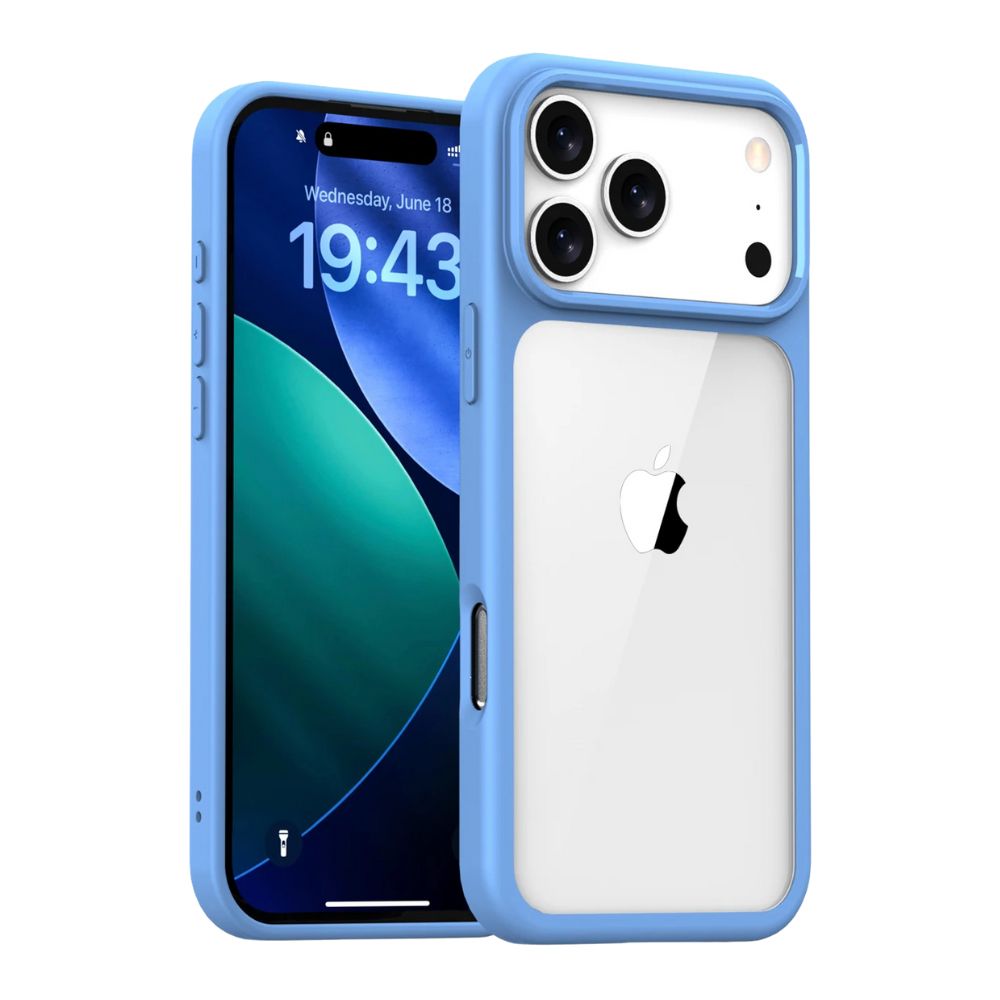 Casso Clear Shockproof iPhone Case Blue