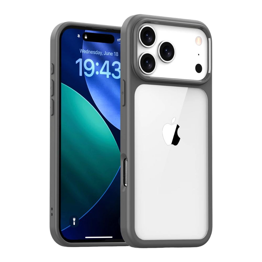 Casso Clear Shockproof iPhone Case Grey