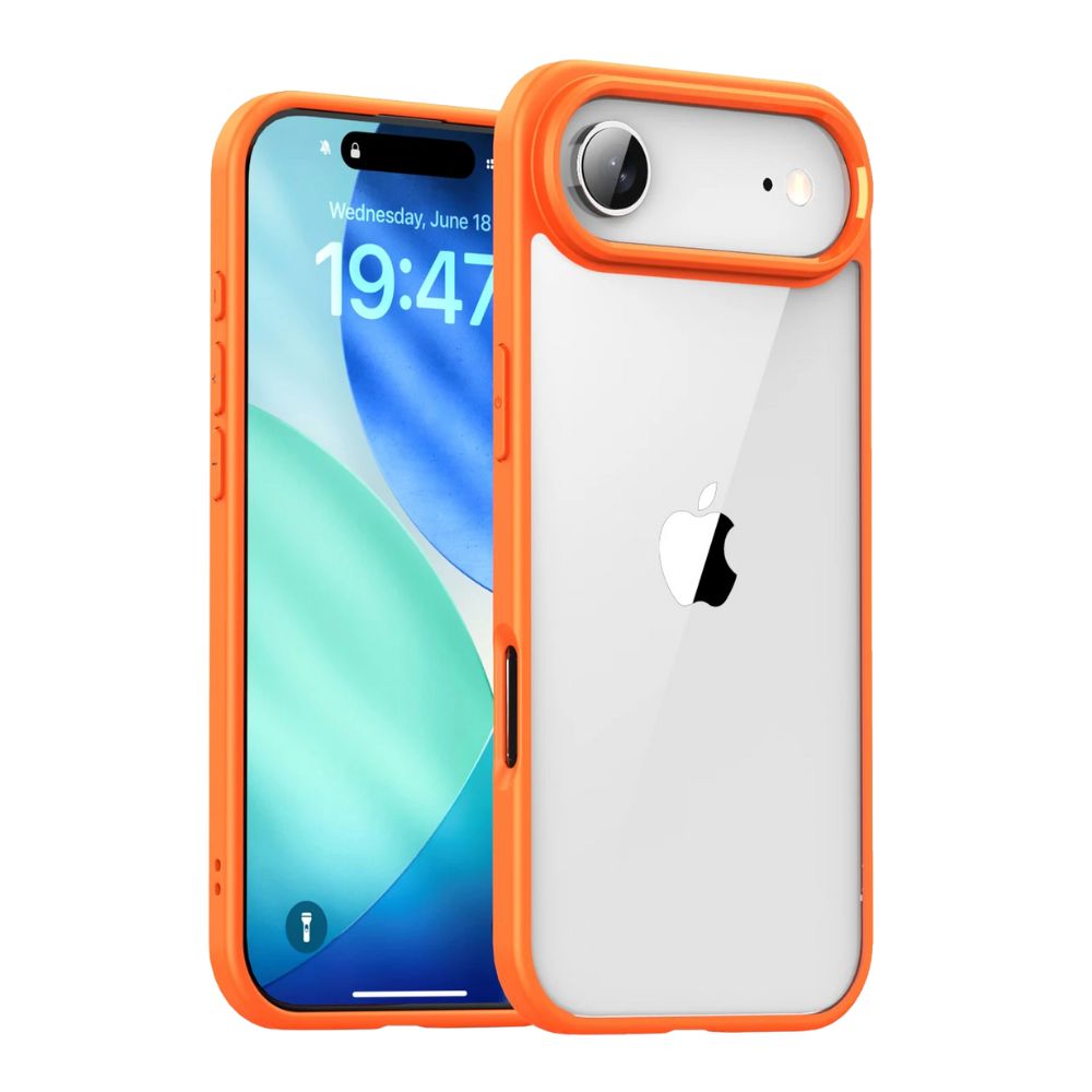 Casso Clear Shockproof iPhone Case Orange iPhone Air