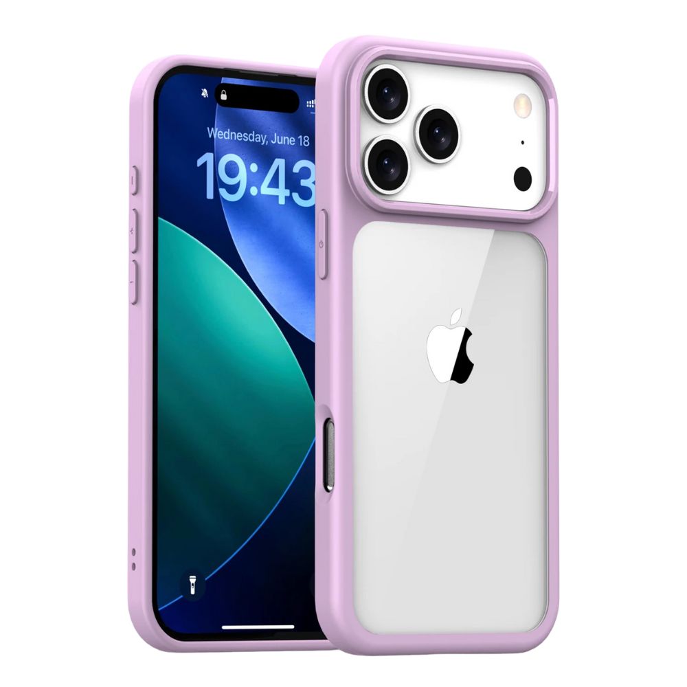 Casso Clear Shockproof iPhone Case Pink