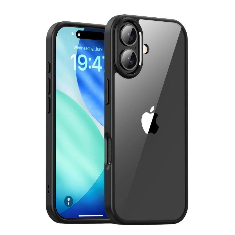 Casso Clear Shockproof iPhone Case Black iPhone 17