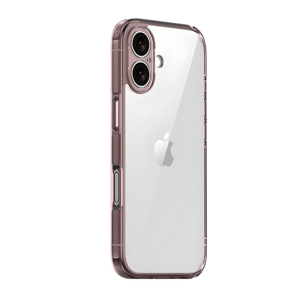 Casus Clear Shockproof iPhone Case Pink iPhone 17