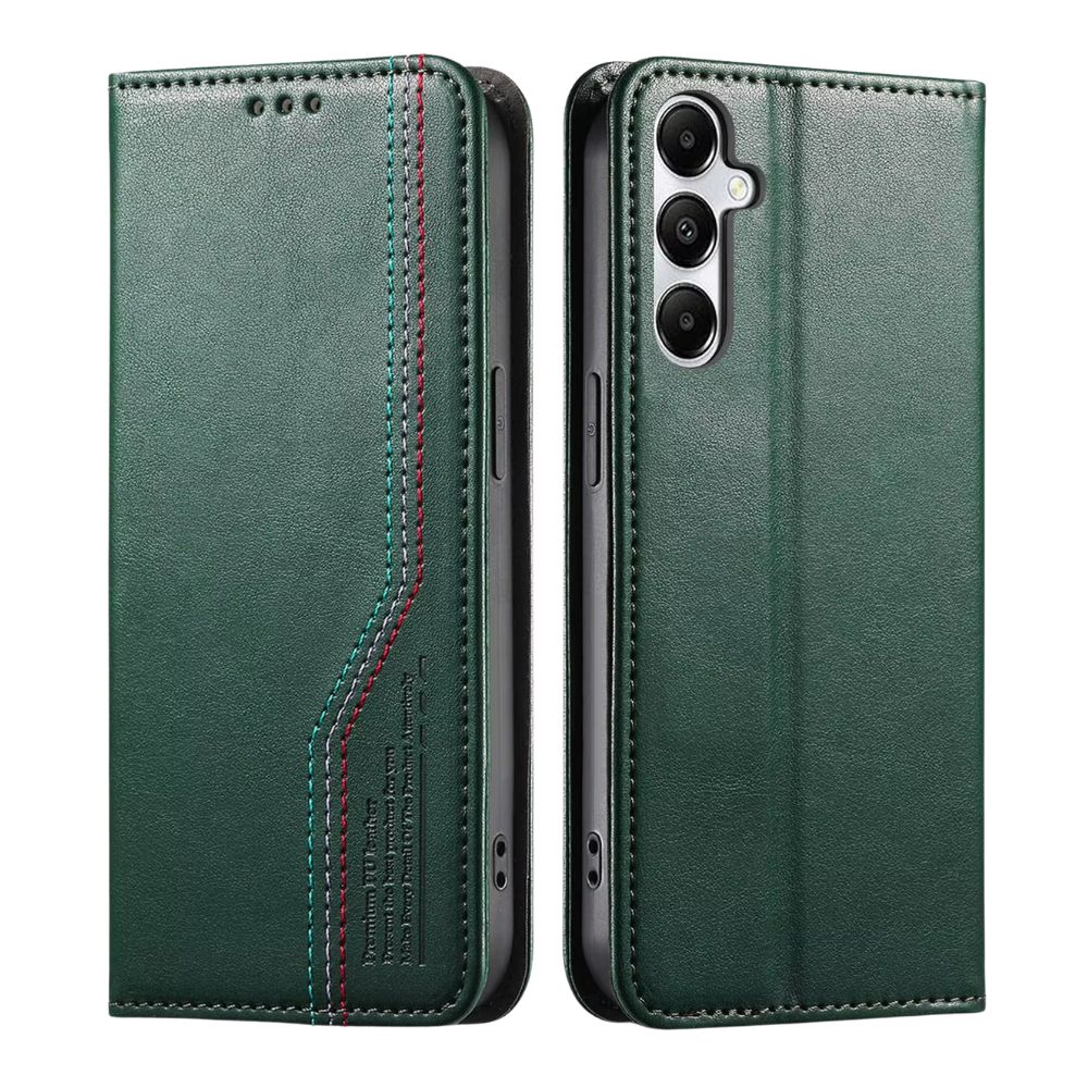 Certo Leather Wallet Flip Case For Galaxy A Series Green