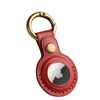 Custodia Genuine Leather AirTag Case With Metal Keyring Crazy Horse Red