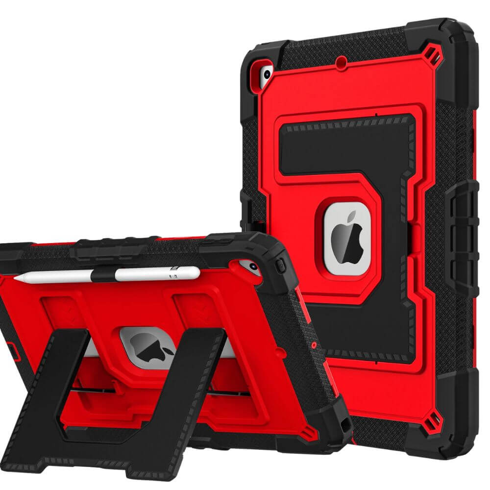 Defendo Heavy Duty iPad Case Black Red