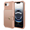 Echo Luxury Leather Wallet Case For iPhone Series 14-17 Rose