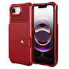 Echo Luxury Leather Wallet Case For iPhone Series 14-17 Red