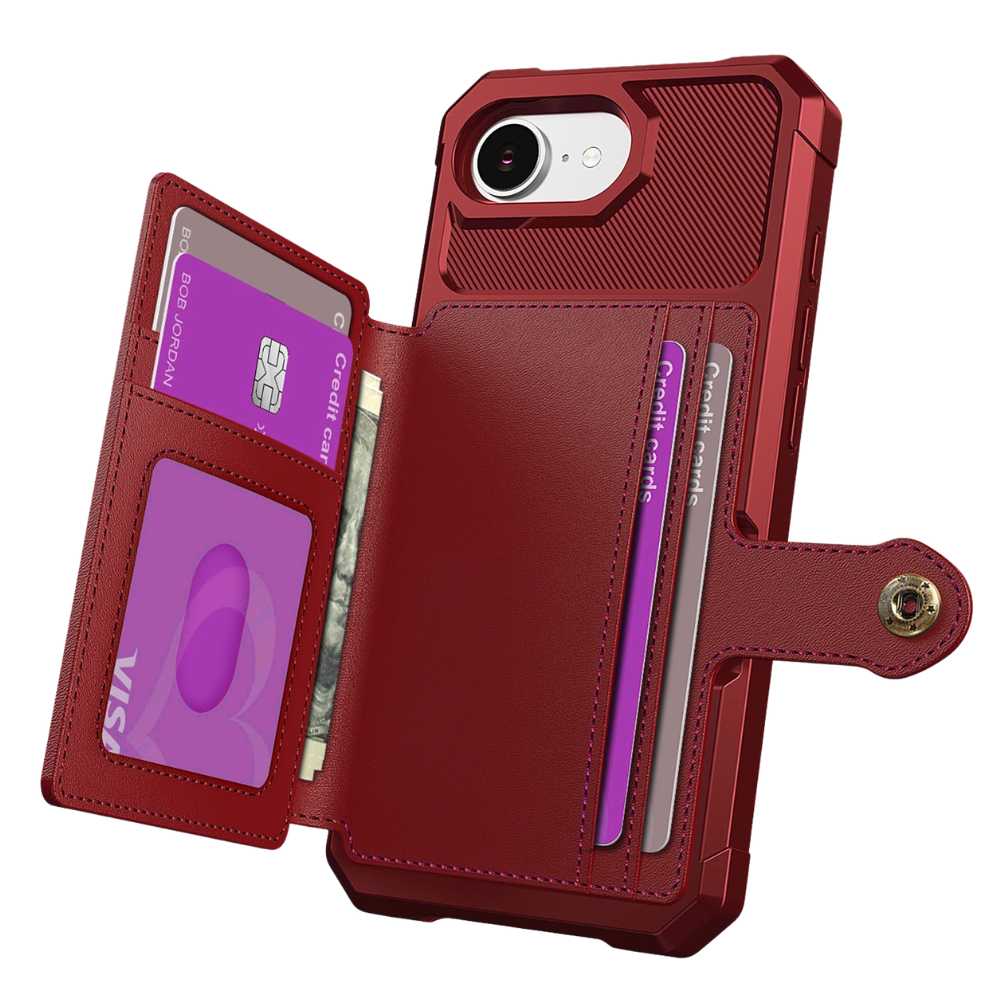 Echo Luxury Leather Wallet Case For iPhone Series 14-17