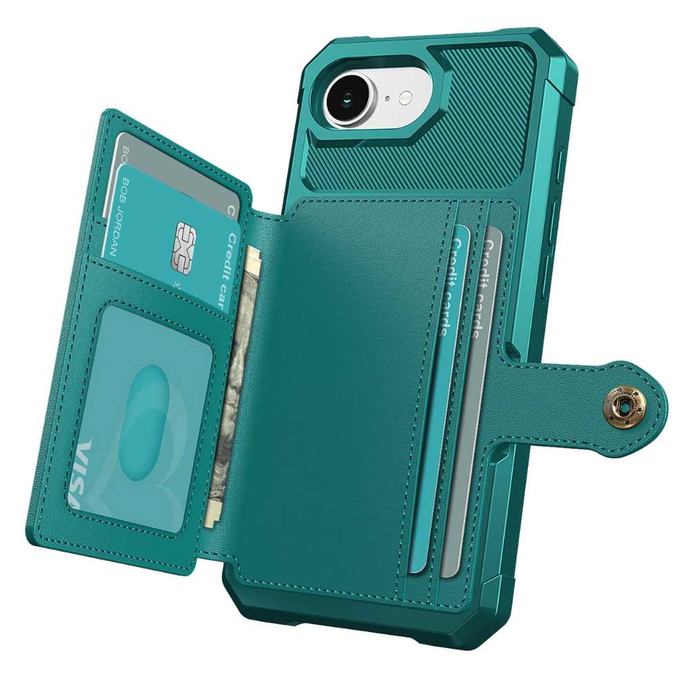 Echo Luxury Leather Wallet Case For iPhone Series 14-17