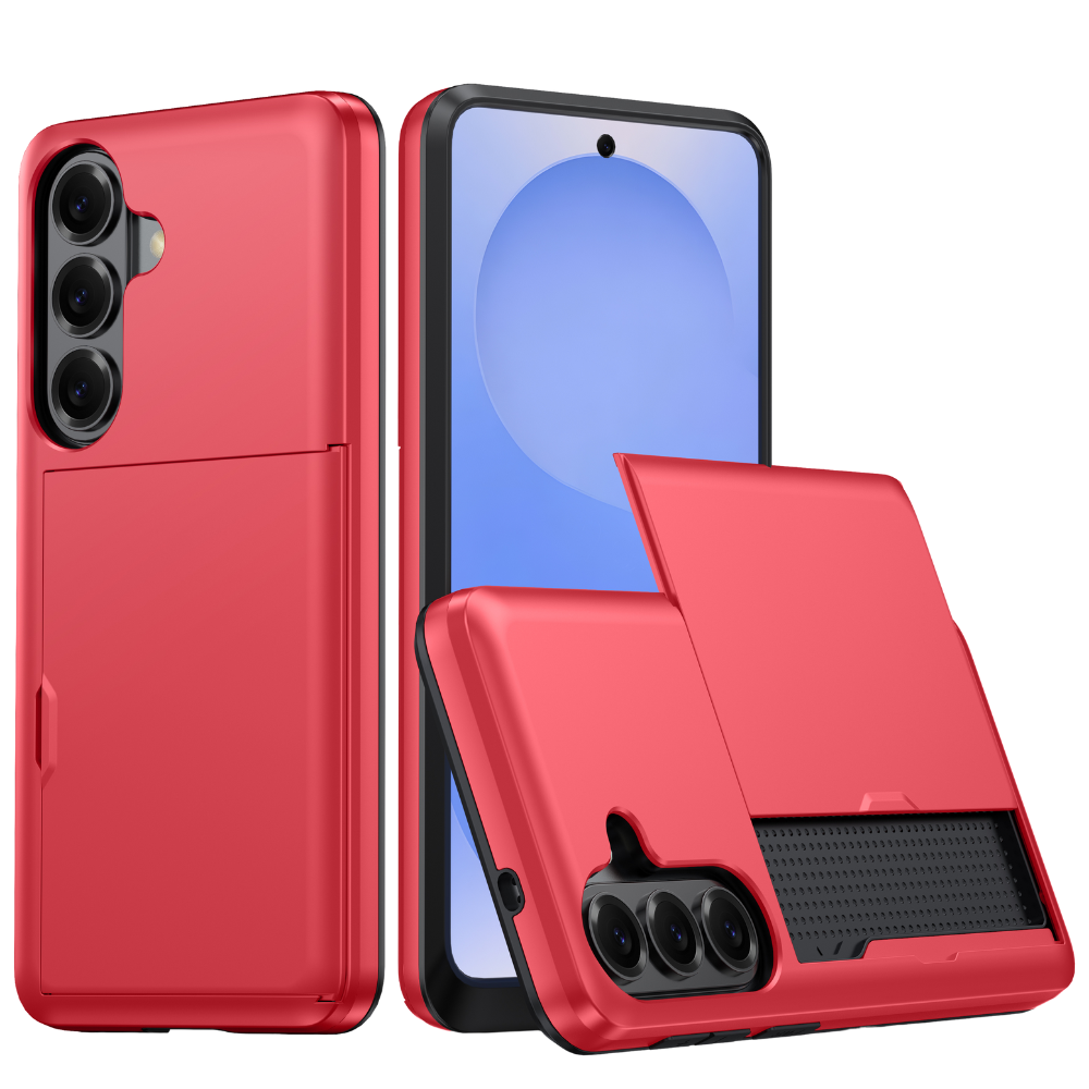 Everto Military Grade Slide Wallet Galaxy Case With Card Slot