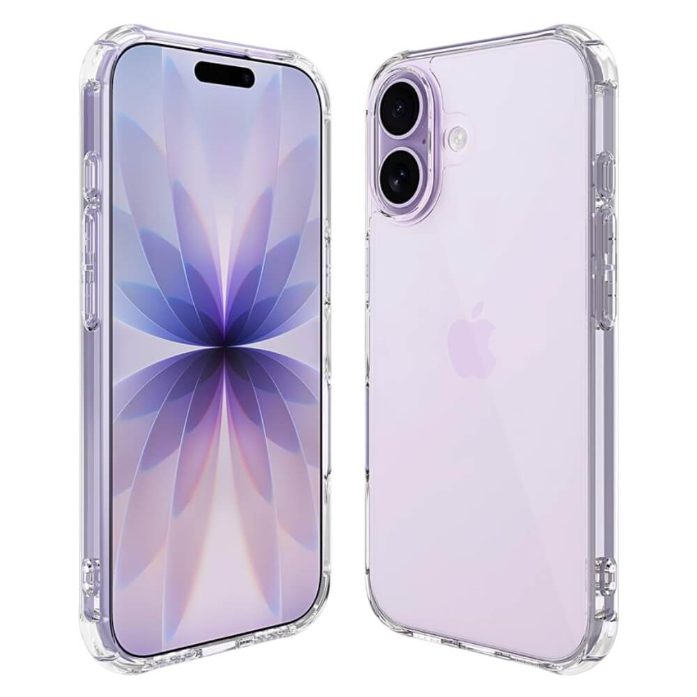Evoco Shockproof iPhone Case With 2-Piece Clear Screen Protectors Clear iPhone 17