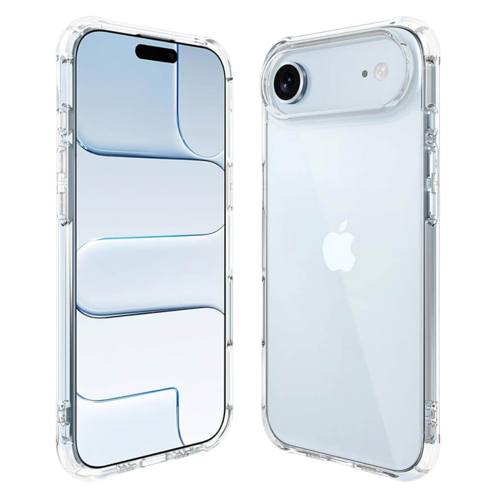 Evoco Shockproof iPhone Case With 2-Piece Clear Screen Protectors Clear iPhone Air