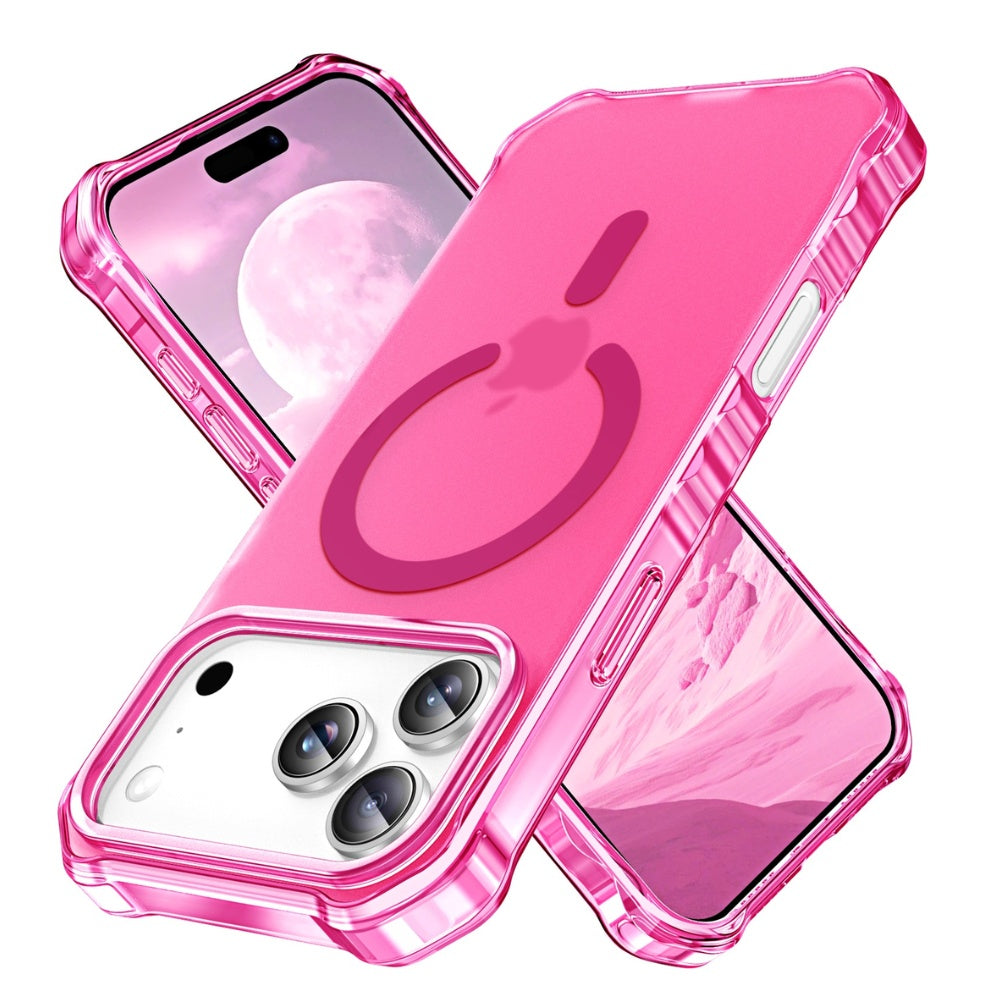 Firmo Slim Shockproof MagSafe iPhone Case Rose Red