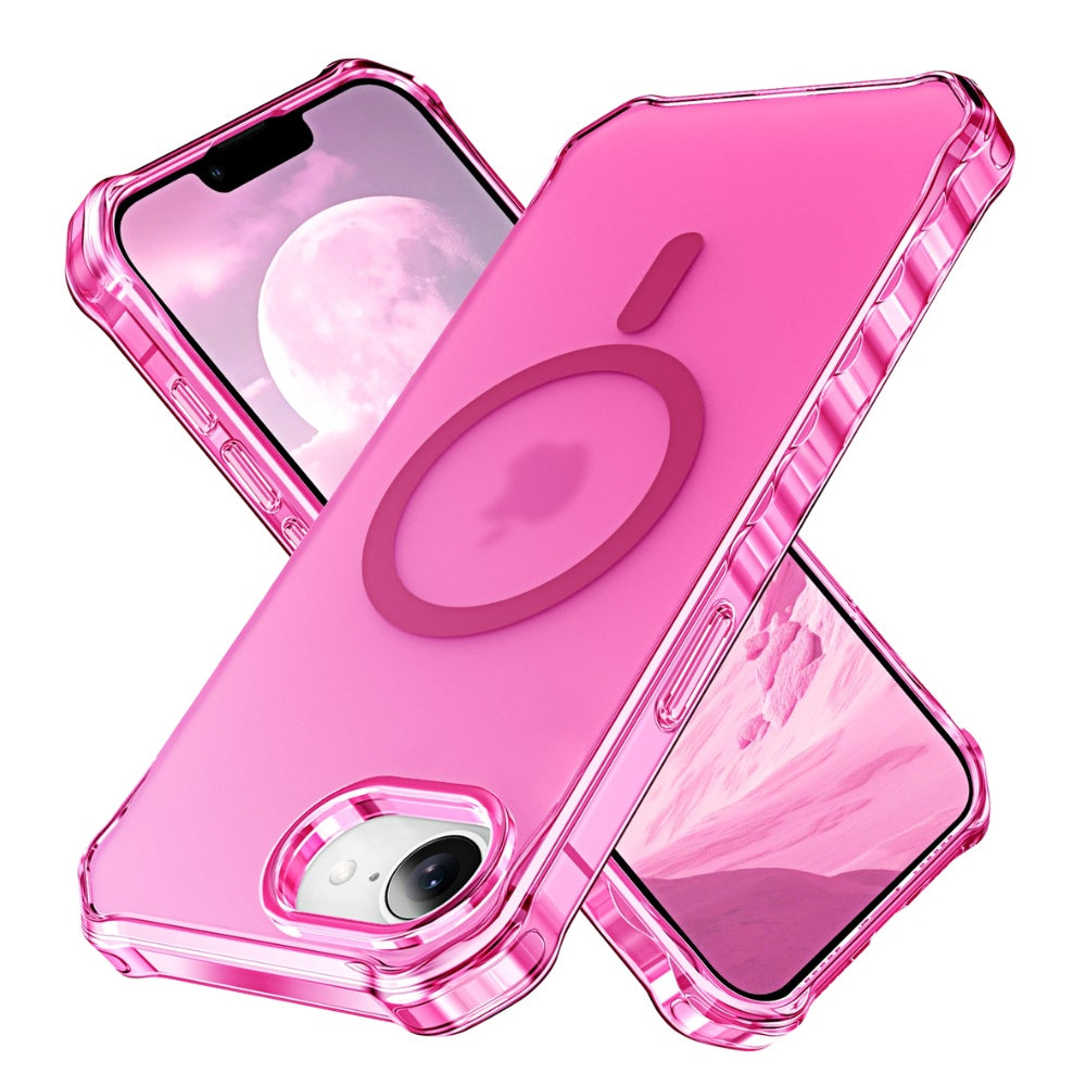 Firmo Slim Shockproof MagSafe iPhone Case Rose Red
