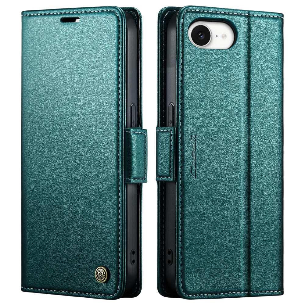 Nimia Leather Magnetic Case With Card Slots Green