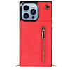 Nitida Crossbody Leather Case With Stand Red