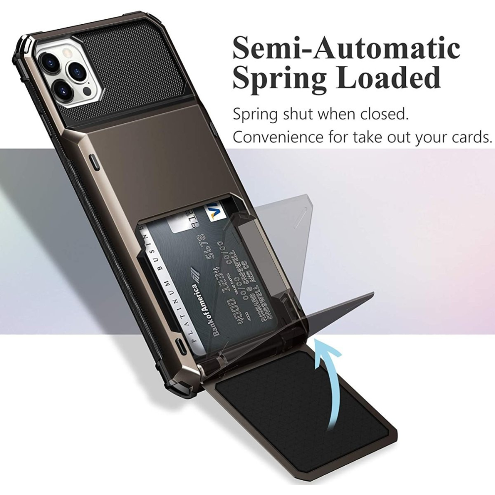 Orbit Shockproof iPhone Wallet Case For 14-17 Series