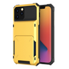 Orbit Shockproof iPhone Wallet Case For 14-17 Series Yellow