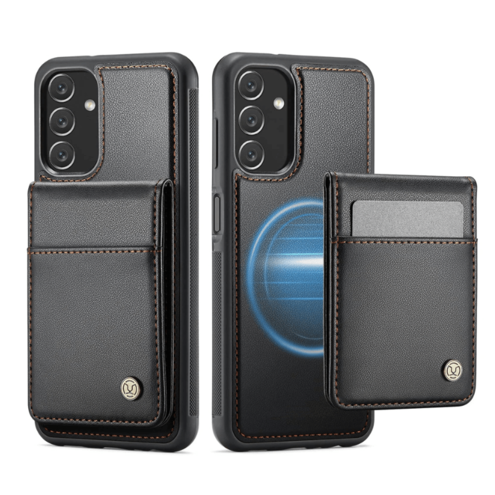 Pario Magnetic Leather Wallet Case For Galaxy A Series With Detachable Card Holder