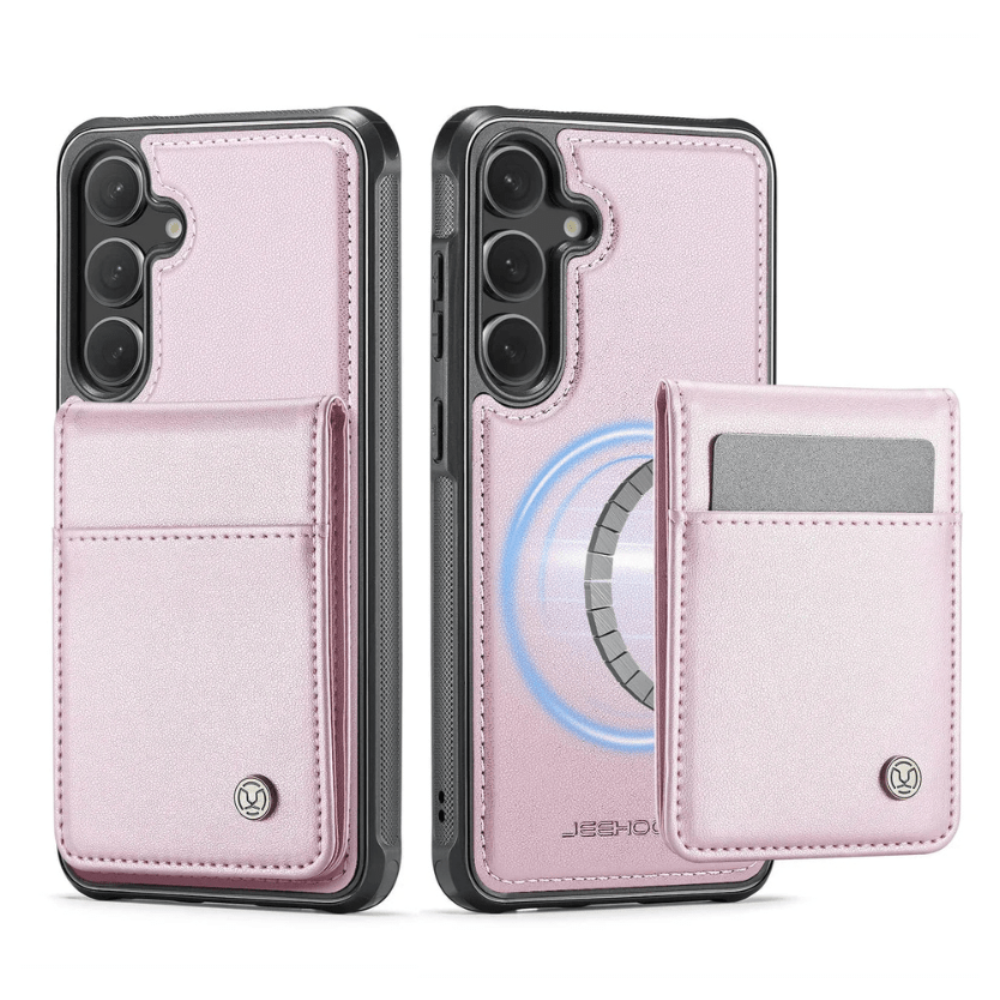 Prolix Magnetic Leather Wallet Galaxy Case With Detachable Card Holder