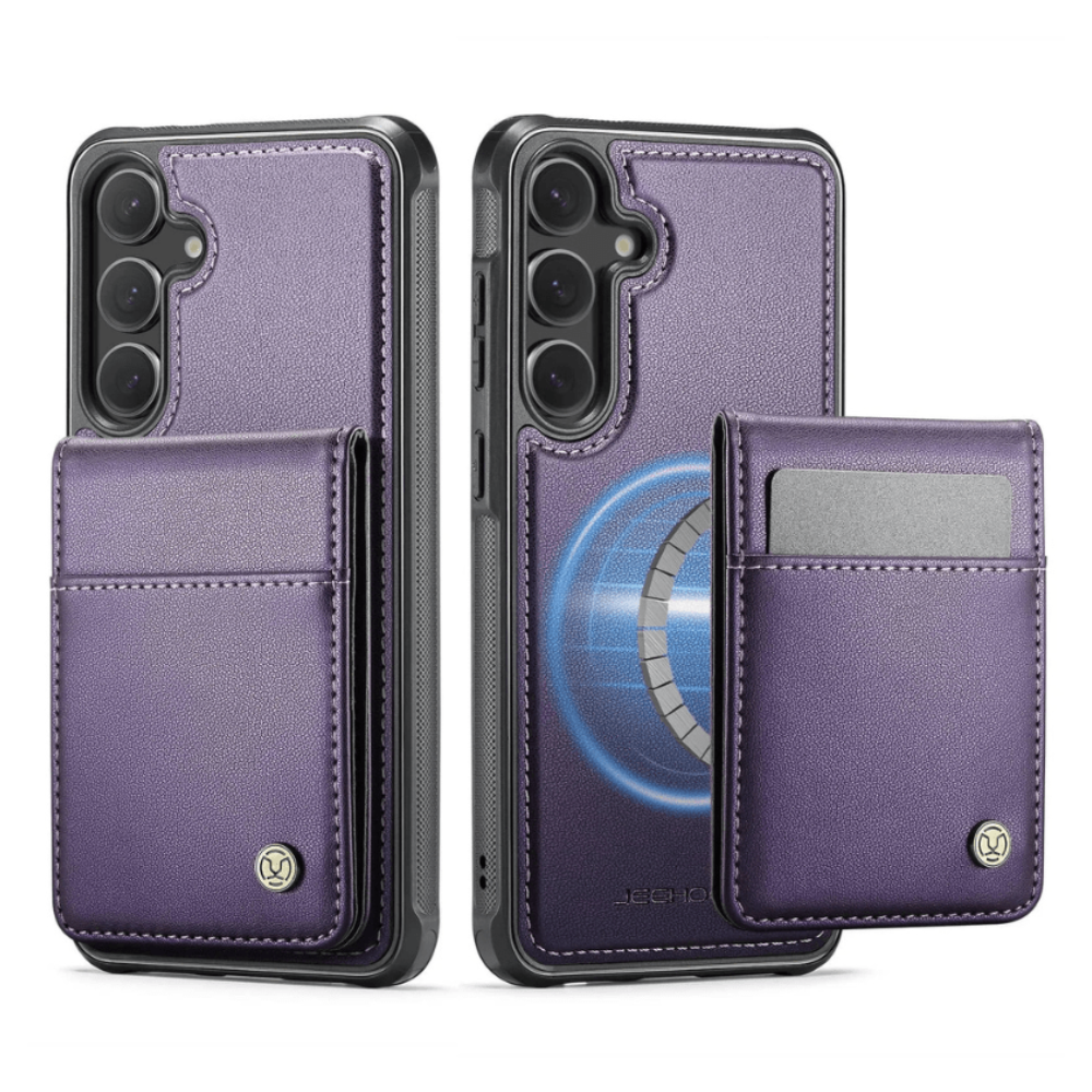 Prolix Magnetic Leather Wallet Galaxy Case With Detachable Card Holder