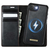 Quae Leather Flip MagSafe Wallet iPhone Case Black