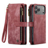 Saevio Magnetic Leather iPhone Case Red iPhone 17 Pro