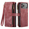 Saevio Magnetic Leather iPhone Case Red iPhone 17 Pro Max