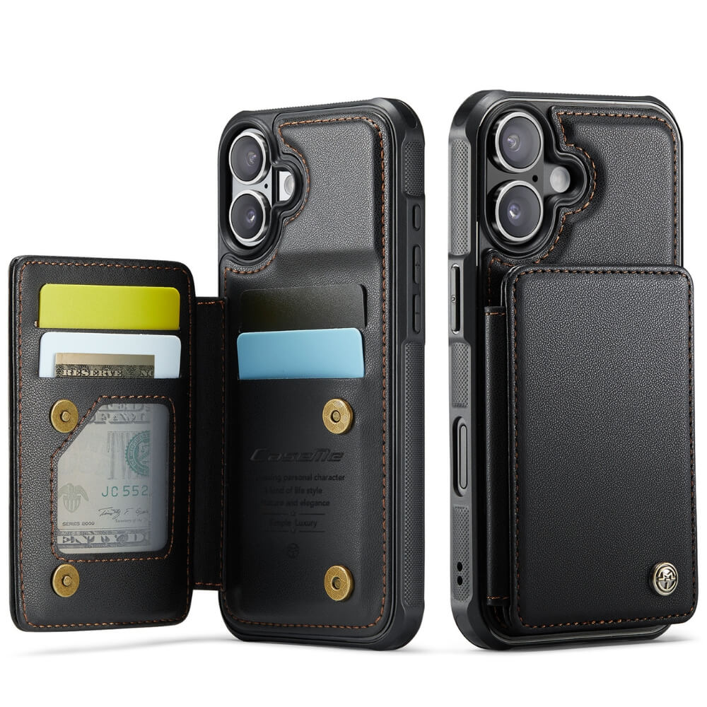 Redeo RFID Blocking Wallet iPhone Case Black iPhone 17