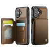 Redeo RFID Blocking Wallet iPhone Case Brown iPhone 17