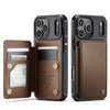 Redeo RFID Blocking Wallet iPhone Case Brown